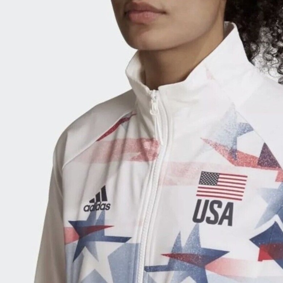 Adidas Women's USA Olympics Volleyball Warm Up Jacket - Picture 1 of 7
